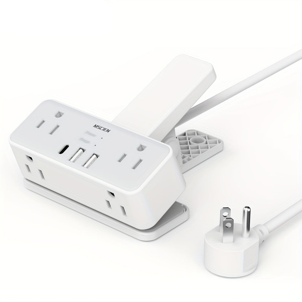 Clamp-On Desk Power Strip
