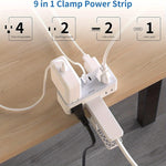 Clamp-On Desk Power Strip