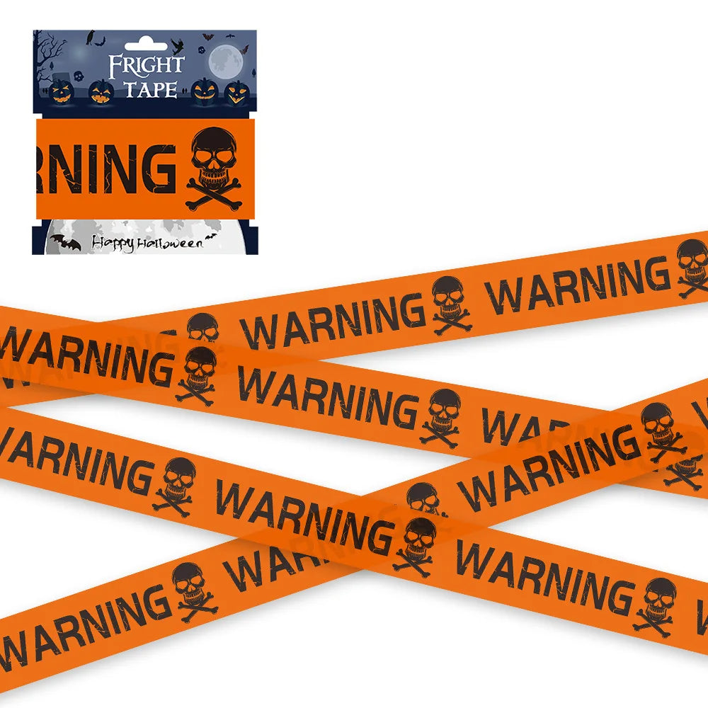 Halloween Props Warning Line