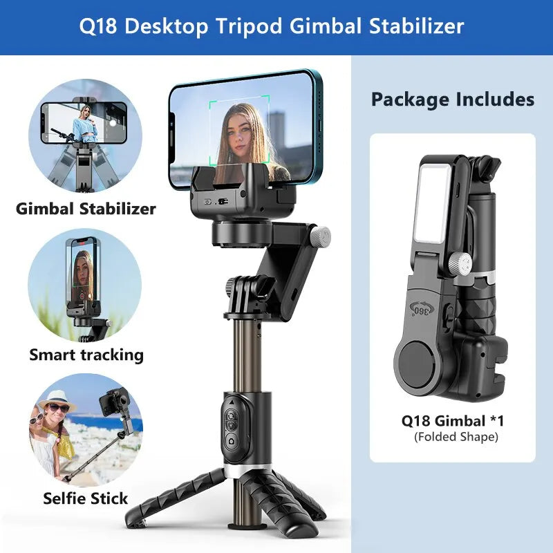 Gimbal Stabilizer Selfie Stick