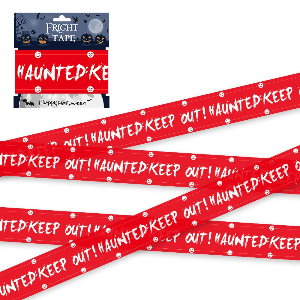 Halloween Props Warning Line