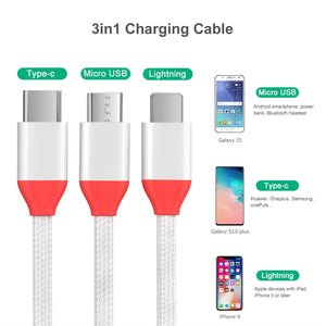 Compact 3 in 1 Charging Cable