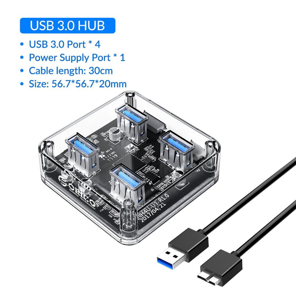 Transparent USB3.0 Hubs