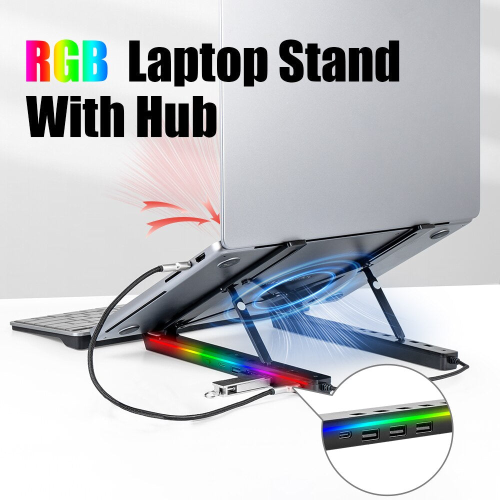 Laptop Stand with USB Hub