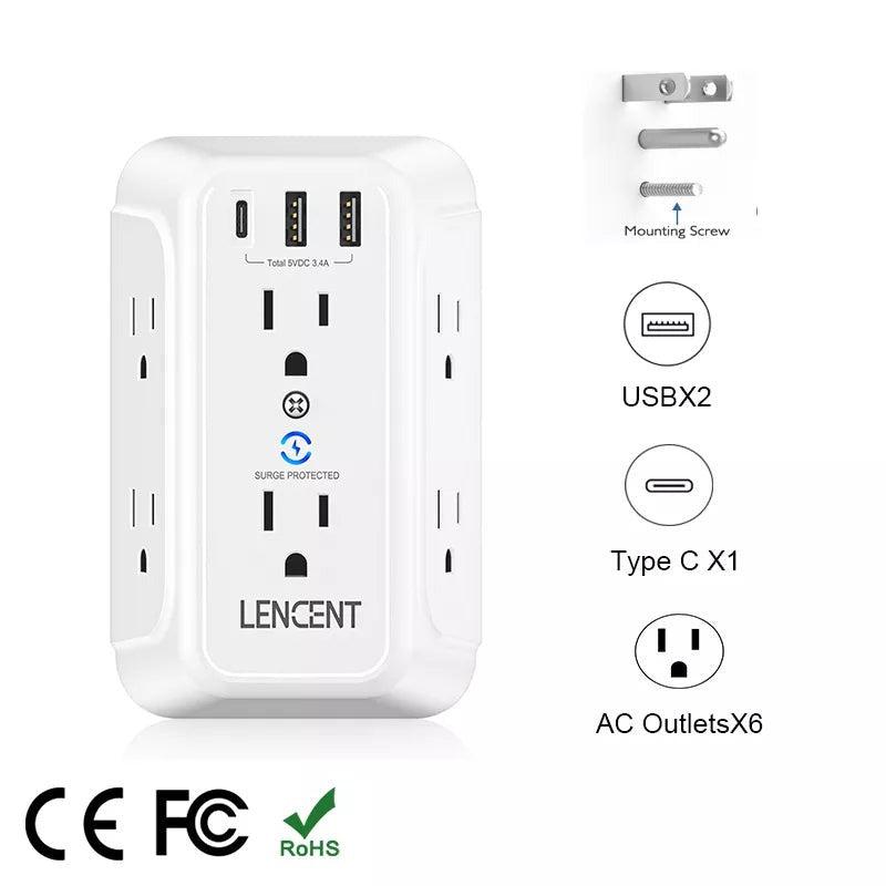 9 in 1 Wall Socket Extender