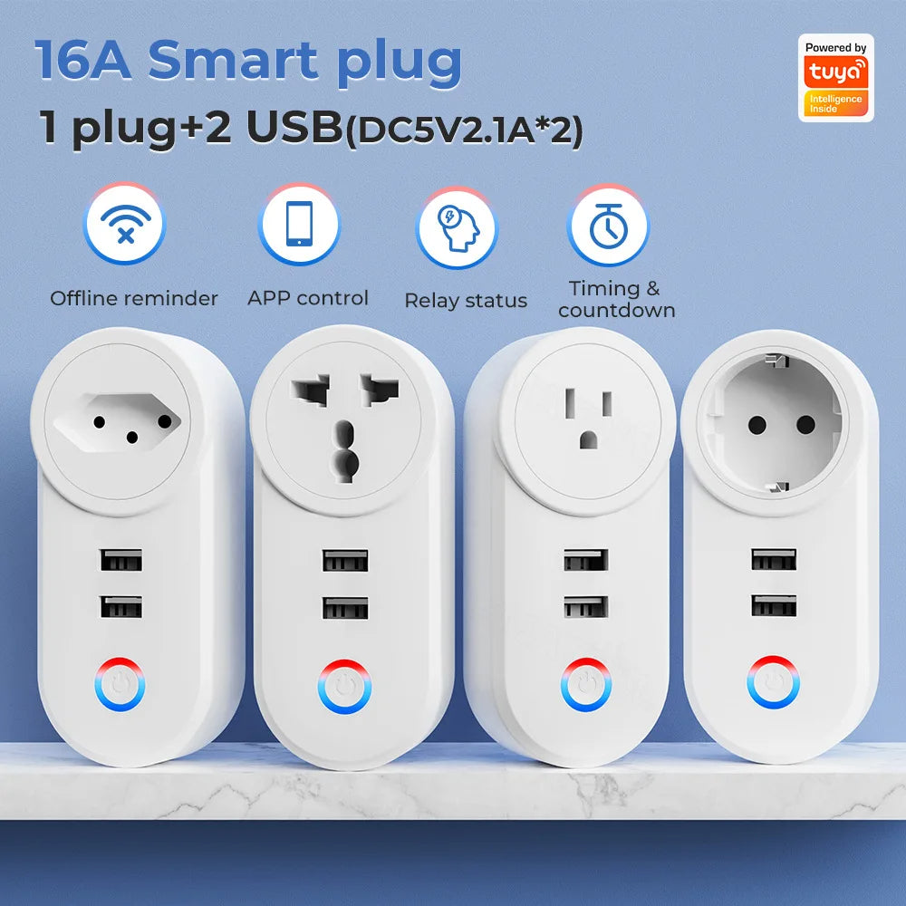 Wifi Smart Plug with USB Ports