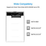 2.5" Transparent Hard Drive Enclosure - Premierity