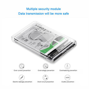 2.5" Transparent Hard Drive Enclosure - Premierity