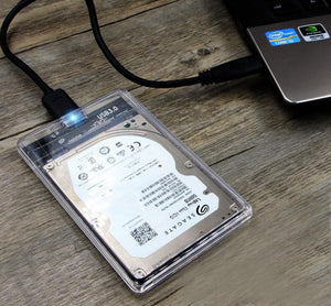 2.5" Transparent Hard Drive Enclosure - Premierity