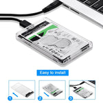 2.5" Transparent Hard Drive Enclosure - Premierity