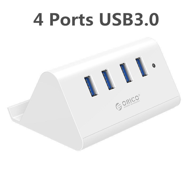4-Port USB Hub with Phone Stand