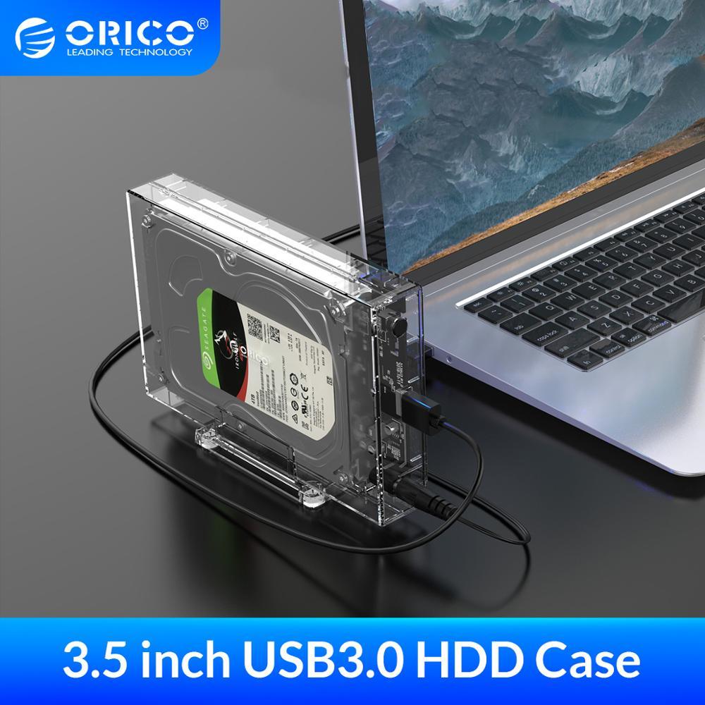 3.5" Transparent Hard Disk Enclosure with Vertical Stand - Premierity