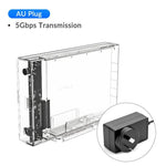 3.5" Transparent Hard Disk Enclosure with Vertical Stand - Premierity