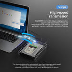 3.5" Transparent Hard Disk Enclosure with Vertical Stand - Premierity