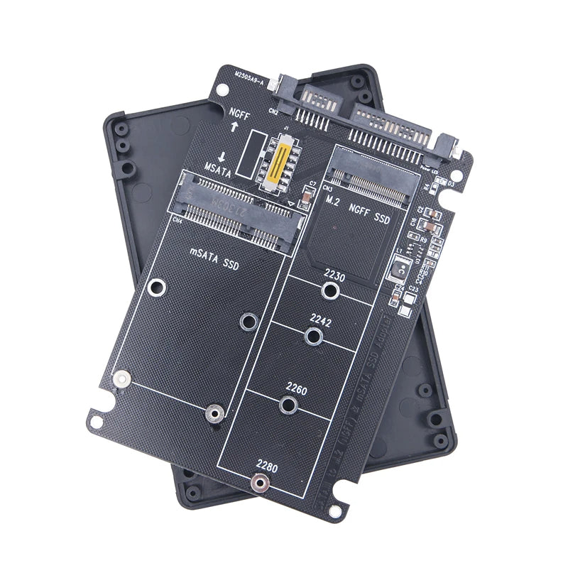M.2 NGFF & MSATA SSD to SATA Adapter