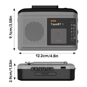 Portable Cassette Player & Converter with Radio