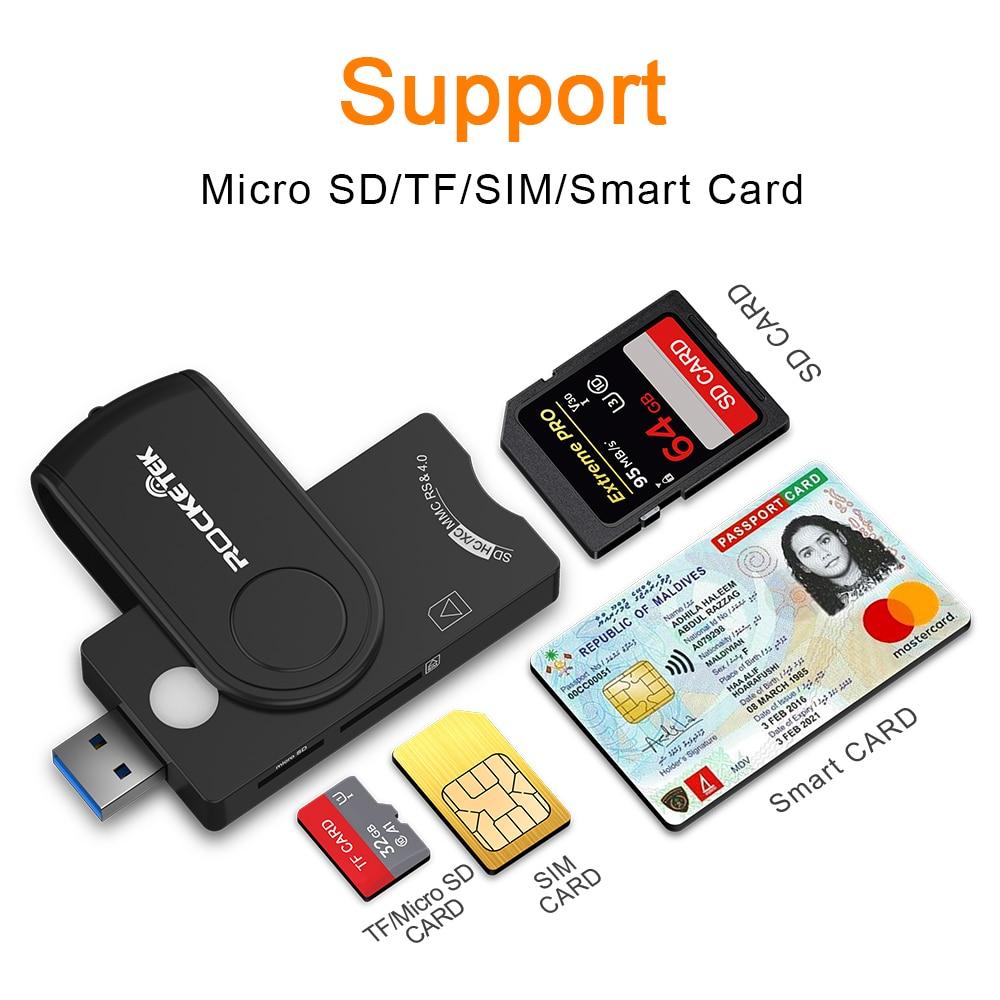 4 in 1 Micro SD TF Card Reader, TR-CR6347