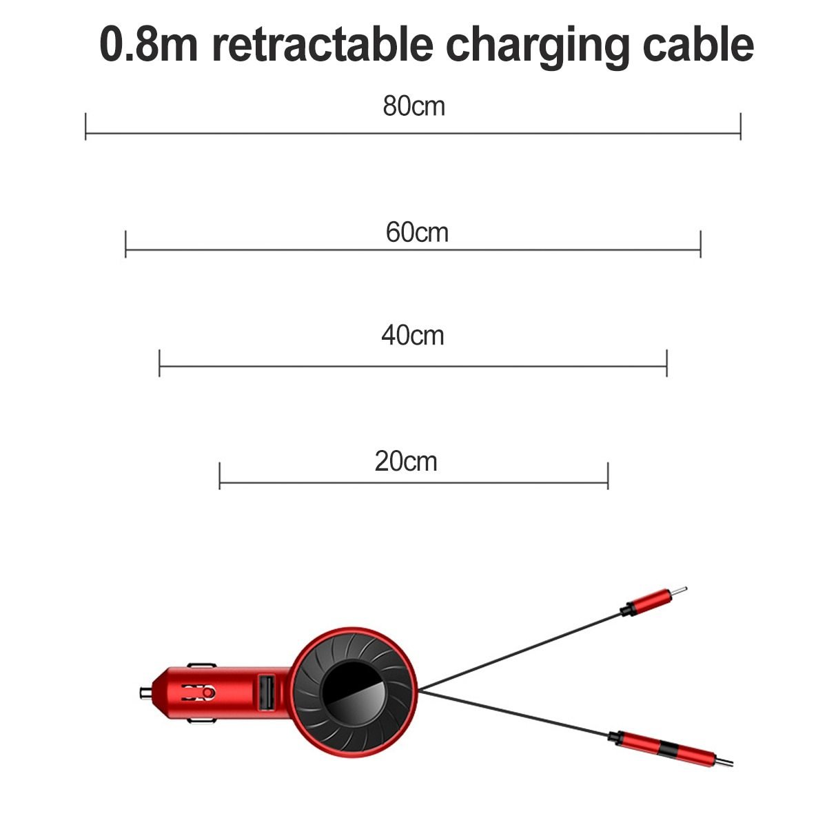 3 in 1 Retractable Car Charger – Premierity