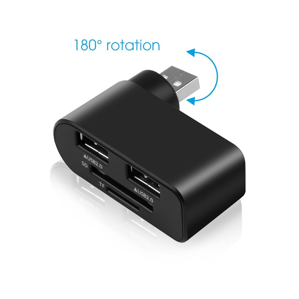 Hoppac USB Hub,4 in1 Porta USB Multipla Per PC Con Interruttori (x6P)
