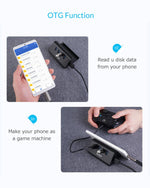 4-Port USB Hub with Phone Stand