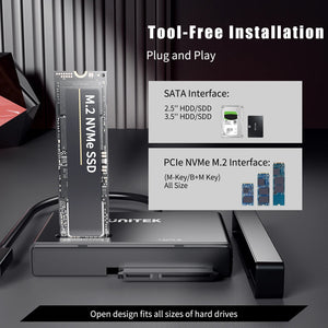 M.2 NVMe & SATA HDD/SSD Adapter