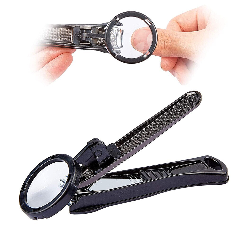 Nail Clipper with Magnifying Glass