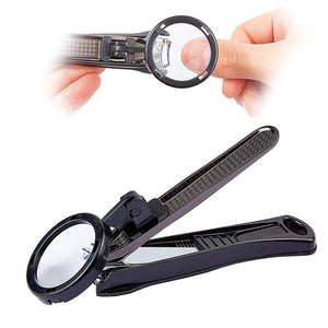 Nail Clipper with Magnifying Glass