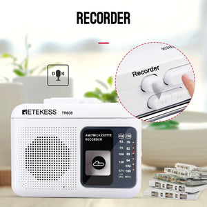 Portable Cassette Tape And Radio Player