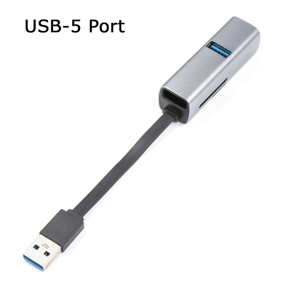 Mini USB Hub with Card Reader