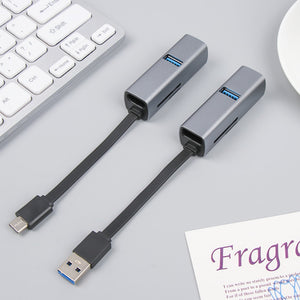 Mini USB Hub with Card Reader