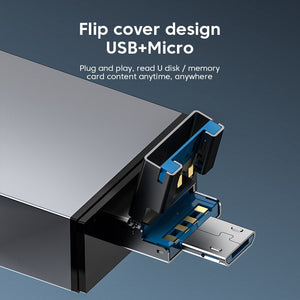 7 in 1 OTG Card Reader with USB Ports