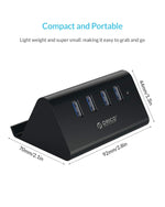 4-Port USB Hub with Phone Stand