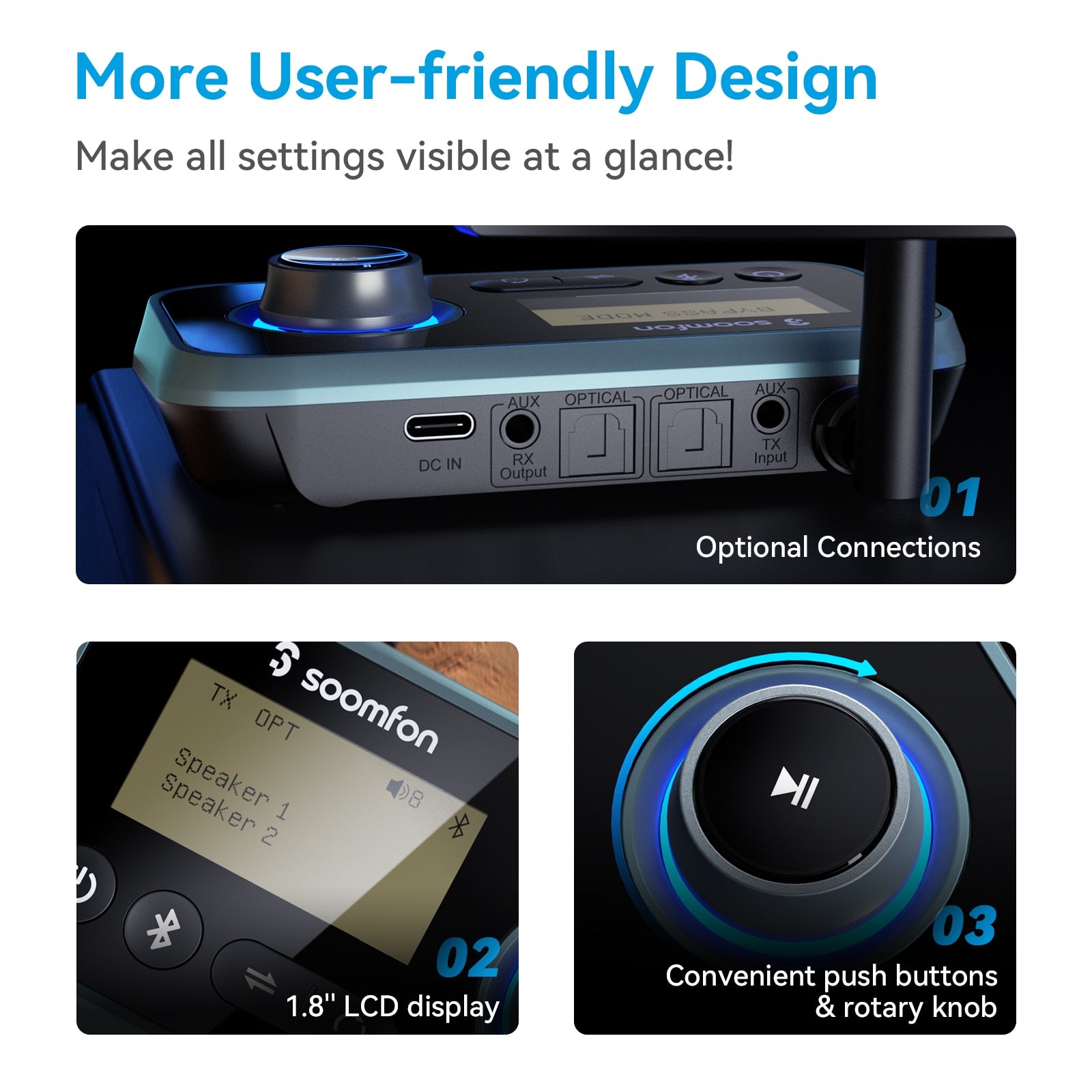 3-in-1 Bluetooth Transmitter Receiver