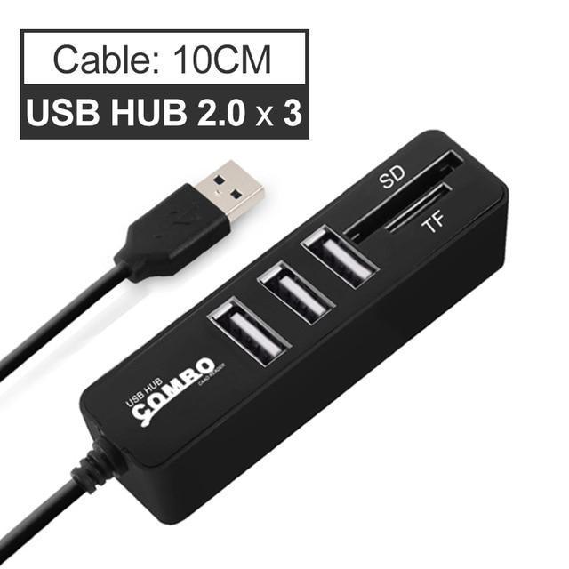 6-Port USB Hub with Card Reader - Premierity
