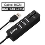 6-Port USB Hub with Card Reader - Premierity