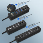 6-Port USB Hub with Card Reader - Premierity
