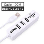 6-Port USB Hub with Card Reader - Premierity