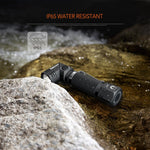 600 Lumens Tactical Flashlight - 90° Rotatable, 4 Light Mode - Premierity