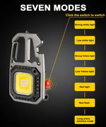 Multifunctional Keychain Cob Light