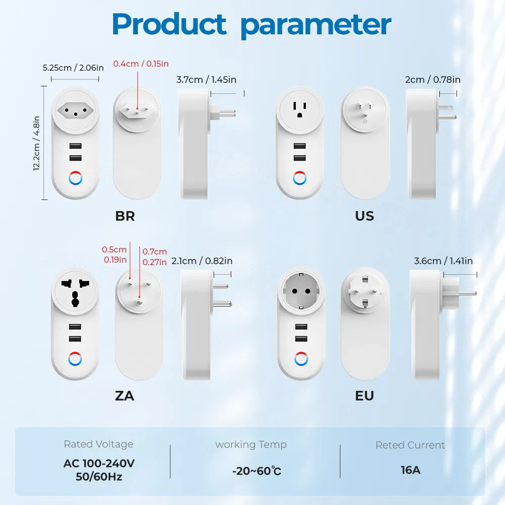 Wifi Smart Plug with USB Ports