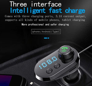 7 in 1 Car Charger & FM Transmitter - Premierity