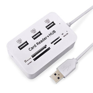 7 in 1 USB Hub & Card Reader - Premierity