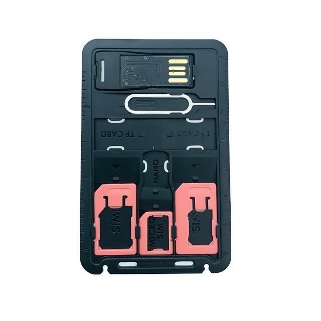 8 in 1 Credit Card Sized SIM & microSD Card Case - Premierity