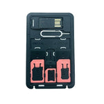 8 in 1 Credit Card Sized SIM & microSD Card Case - Premierity