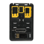 8 in 1 Credit Card Sized SIM & microSD Card Case - Premierity