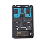 8 in 1 Credit Card Sized SIM & microSD Card Case - Premierity