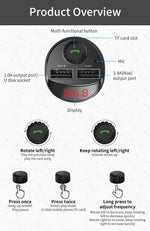 5 in 1 Bluetooth FM Transmitter