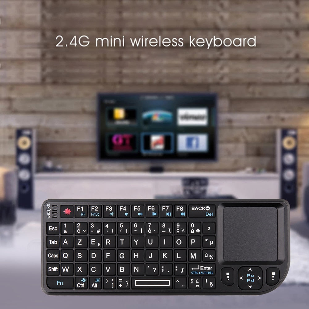 Teclado inalámbrico Ordenador portátil Inalámbrico 3 en 1 Mini teclado  Touchpad Mouse, Ruso, Colorid seitruly EL000310-04B