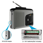 Portable Cassette Player & Converter with Radio