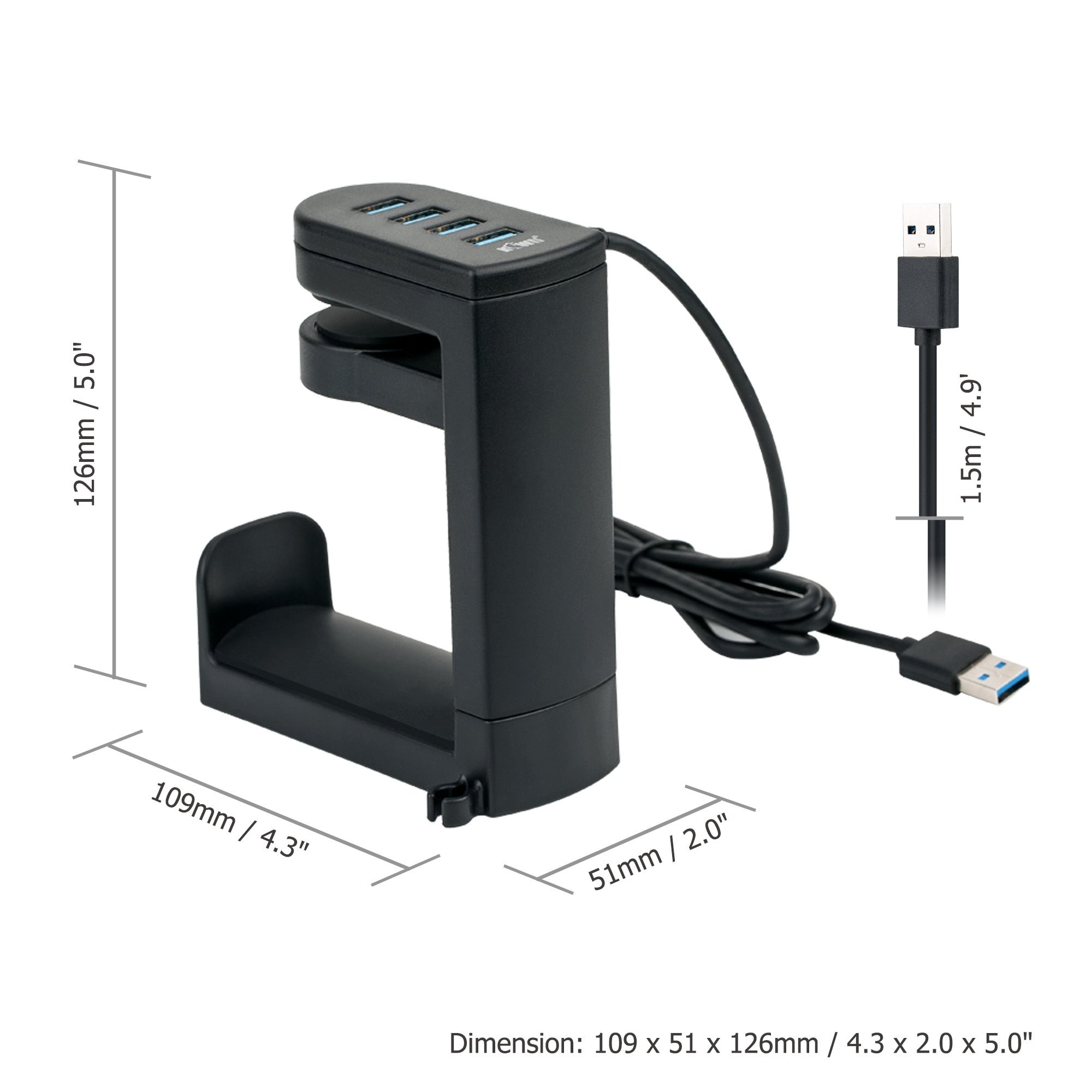 Headphone Bracket with USB Ports